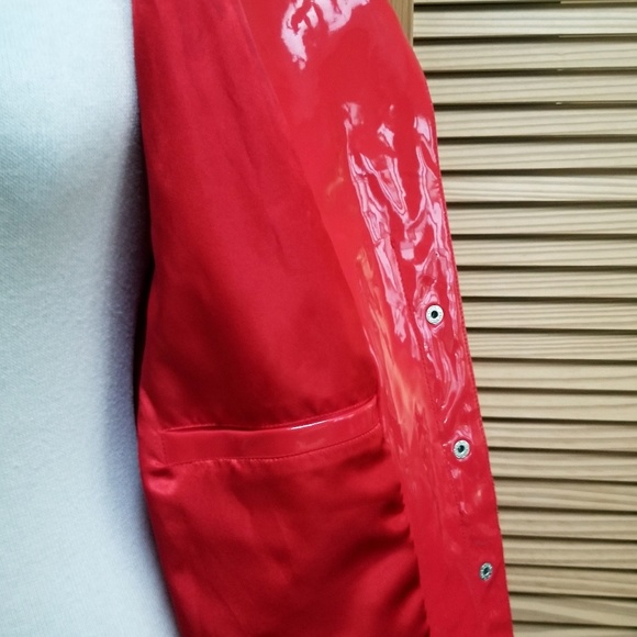 Rare Vintage Pamela McCoy Red Vinyl Jacket - Picture 3 of 4